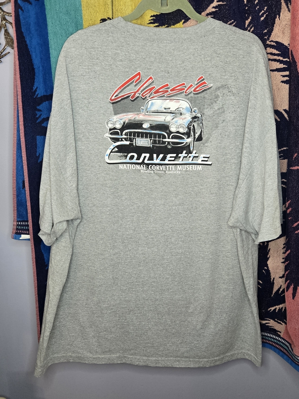 Classic Corvette 3xL Gray Graphic Tee
